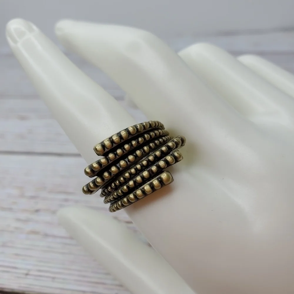 NEW‎ LIA SOPHIA SIZE 10 WOMENS GOLD RING FASHION JEWELRY